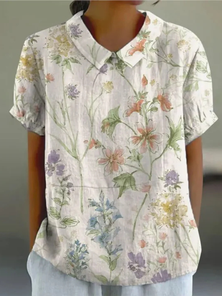 Mila | Pastel Floral Shirt
