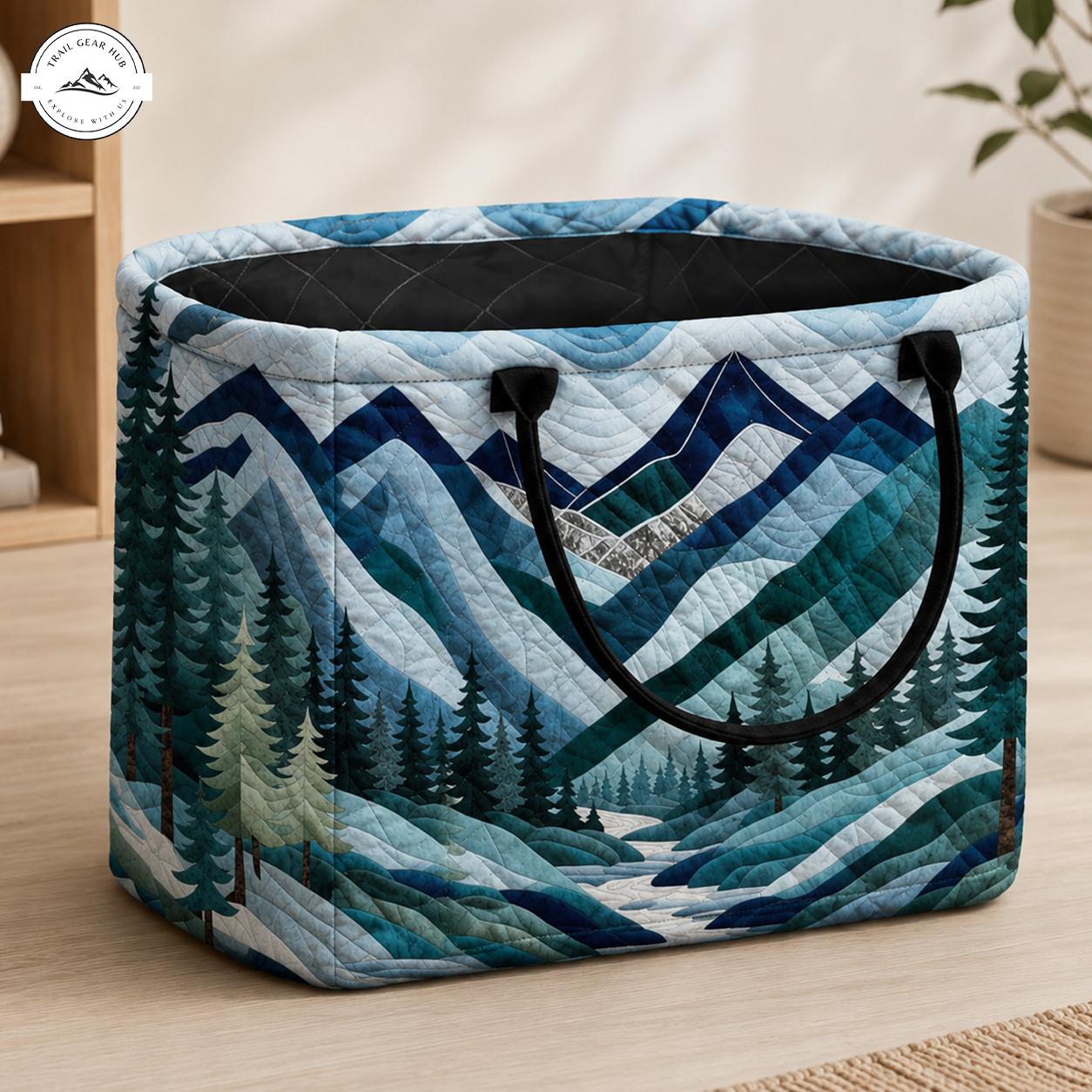 Landscape Quilted Storage Basket TN17