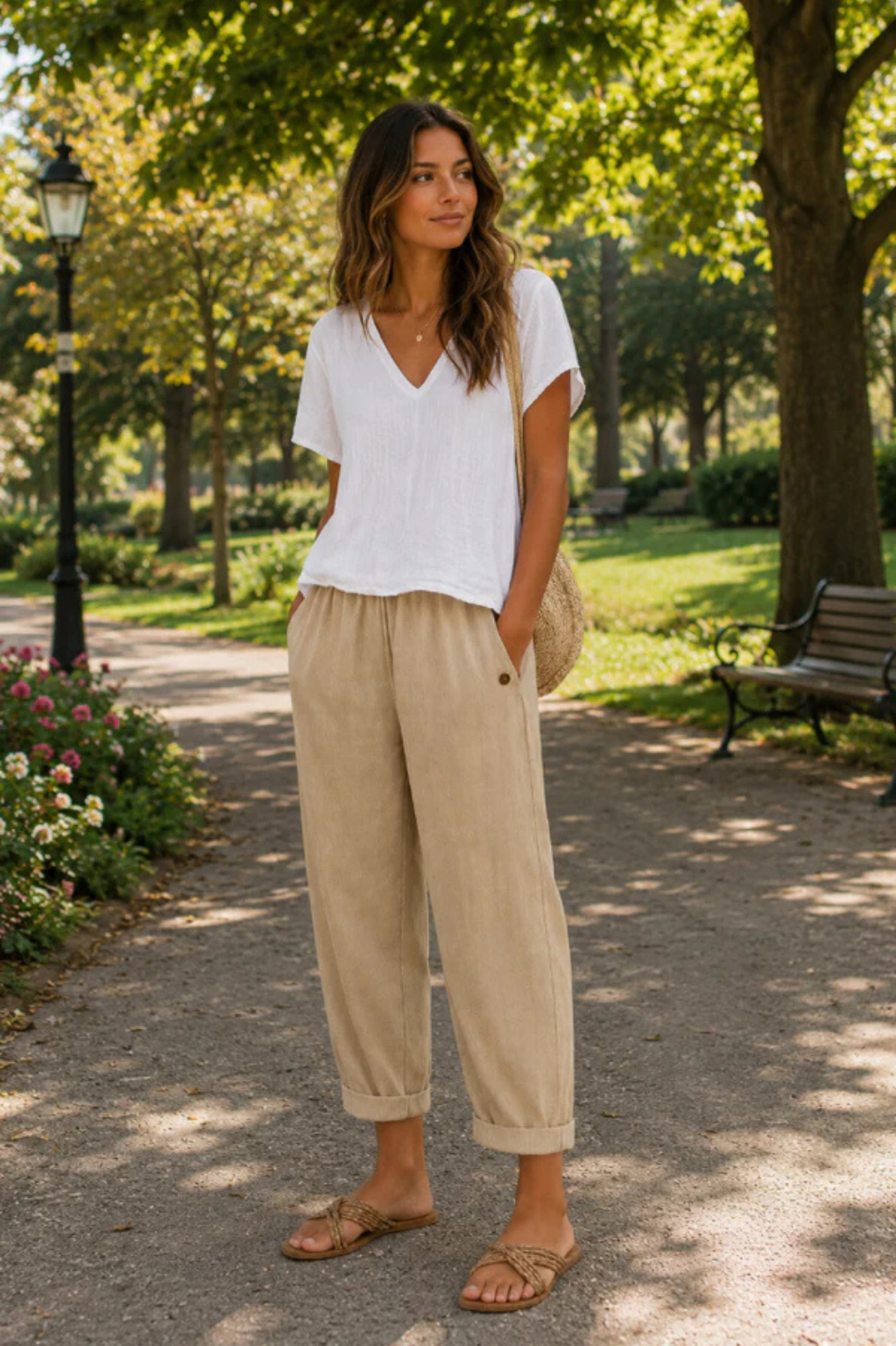 Camellia™ | Relaxed Linnen Trousers