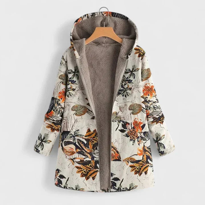 Alisha | The Cosy Vintage Parka - Beige Orange
