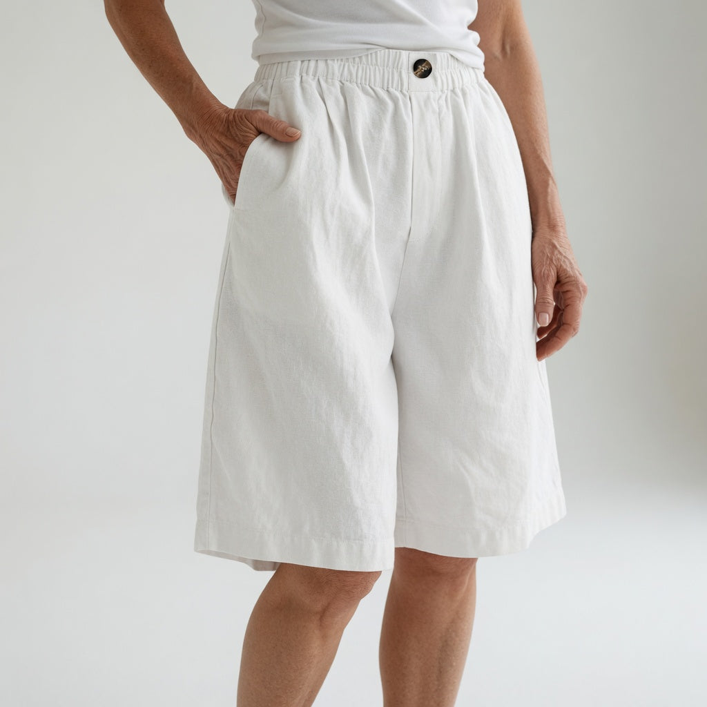 Wandeline™ — Comfortable Natural Summer Elastic Waist Loose Shorts