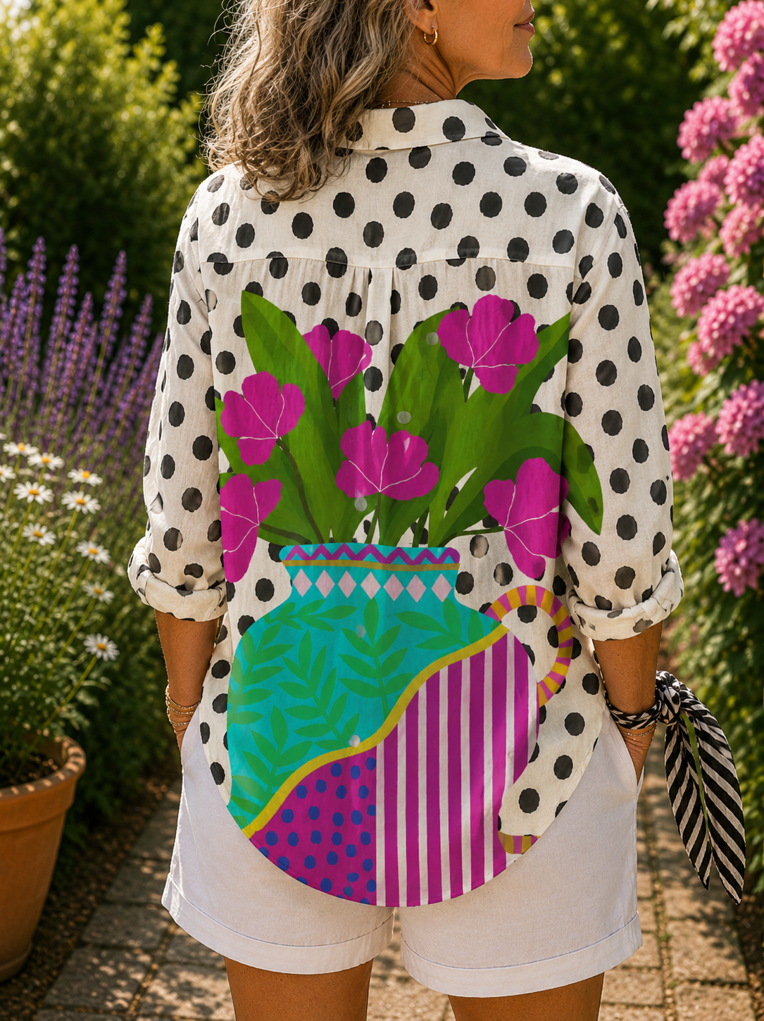 Amara | Flower Vase Blouse