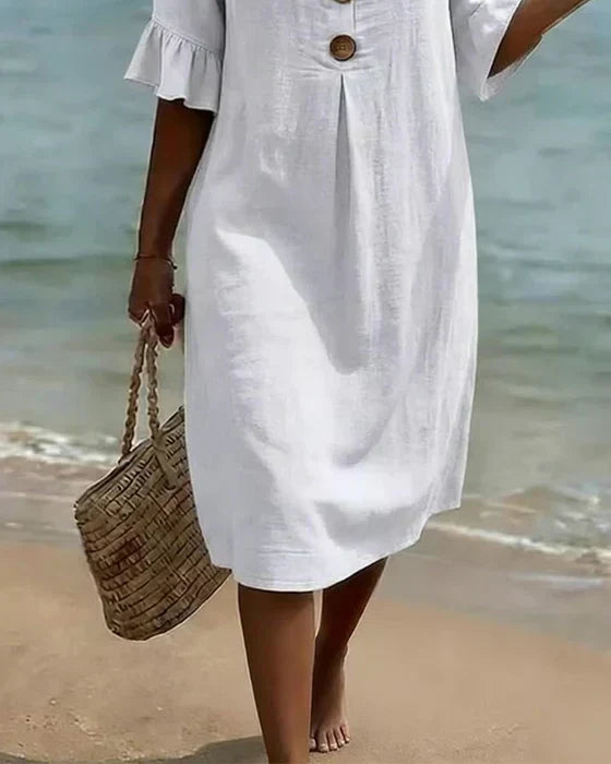 Women’s Casual V-Neck A-Line Dress