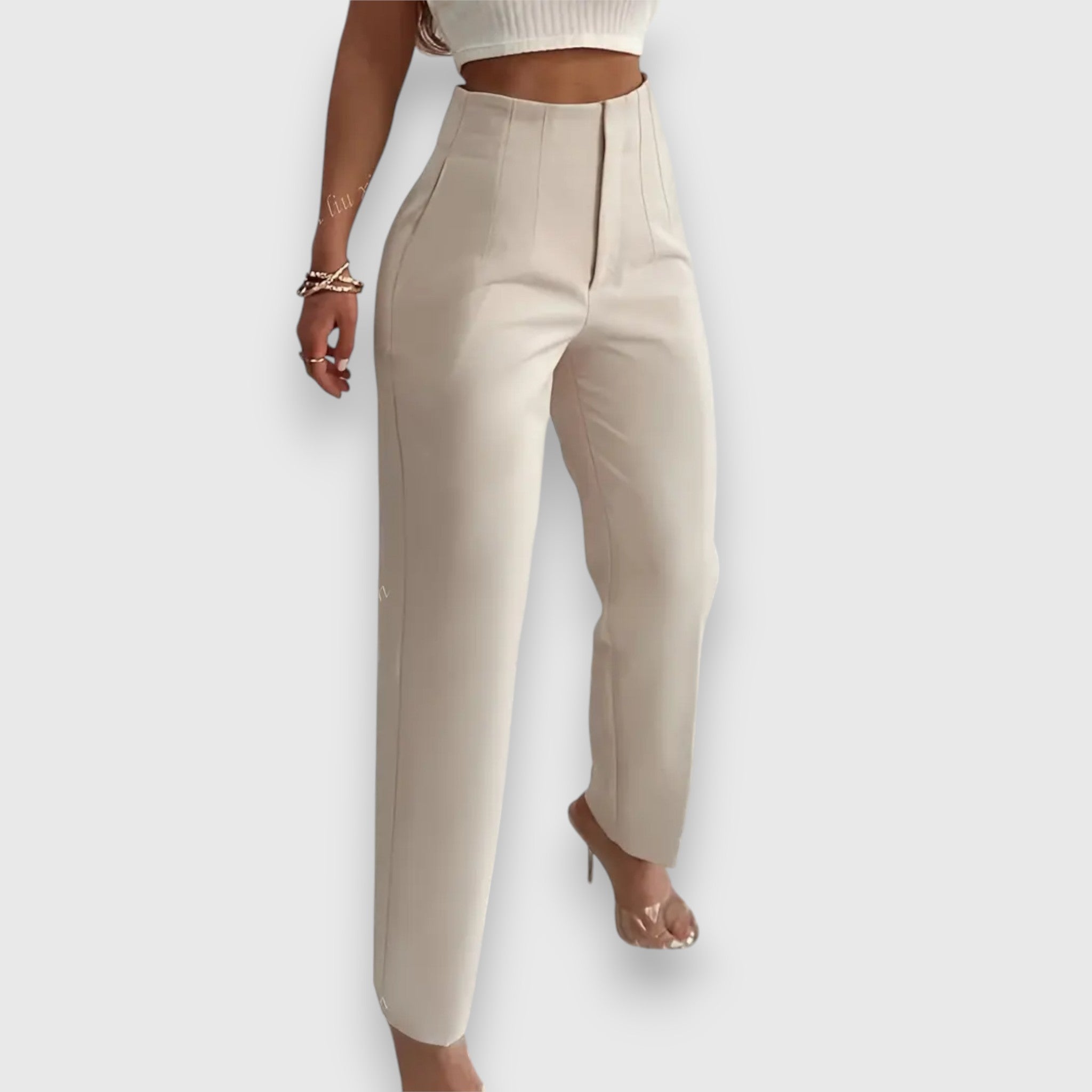 Larissa | High-Waisted Tailored Trousers
