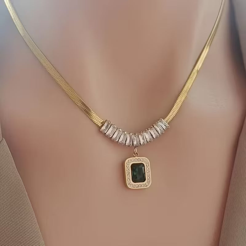 Regalia Prism Emerald Necklace