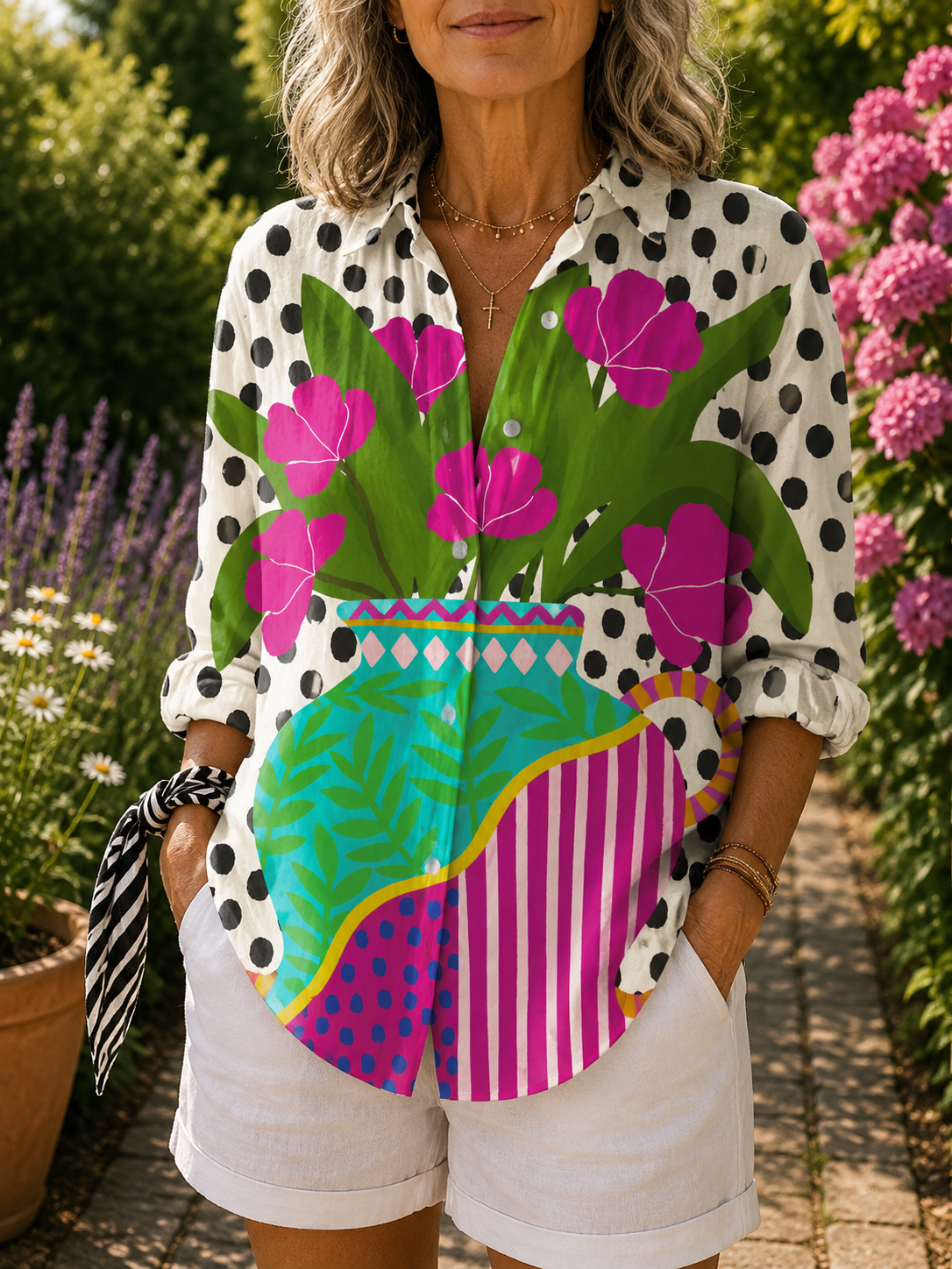 Amara | Flower Vase Blouse