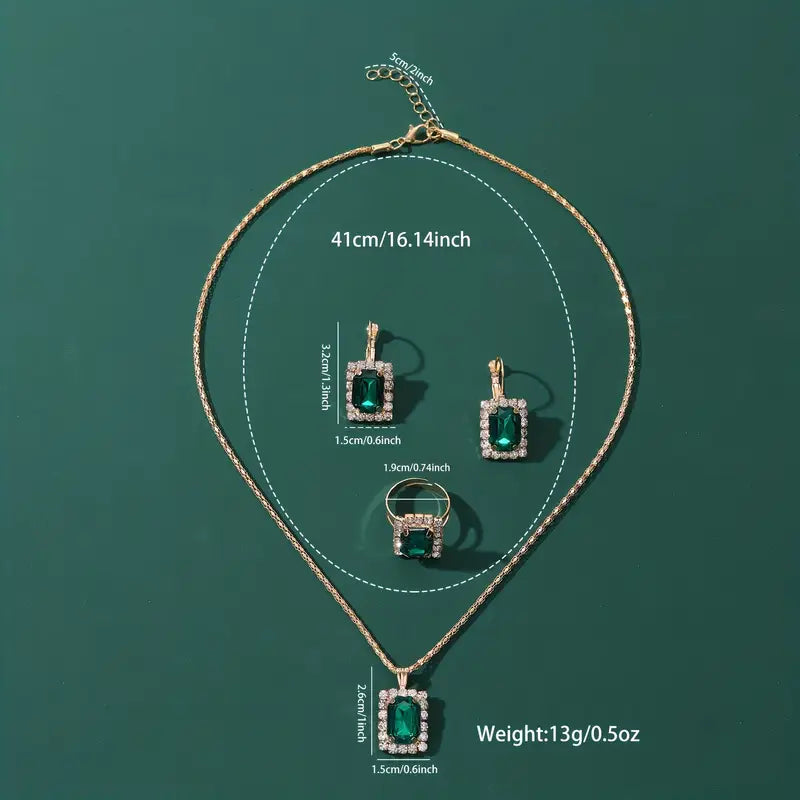 Sylvara Greenveil Jewelry Set