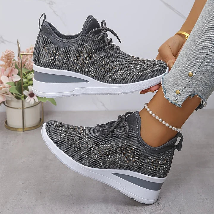 Bonnie | Orthopedic Rhinestone Comfort Sneakers