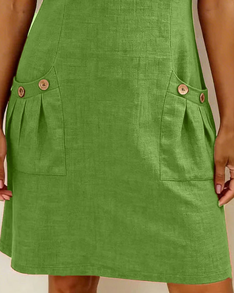 Barbara™ | Linen Zip Dress