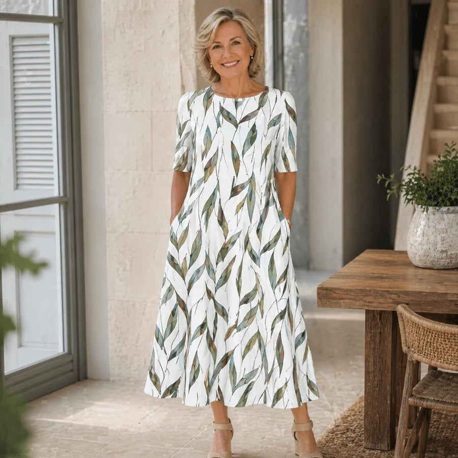 Nancy™ | Casual Floral Midi Dress