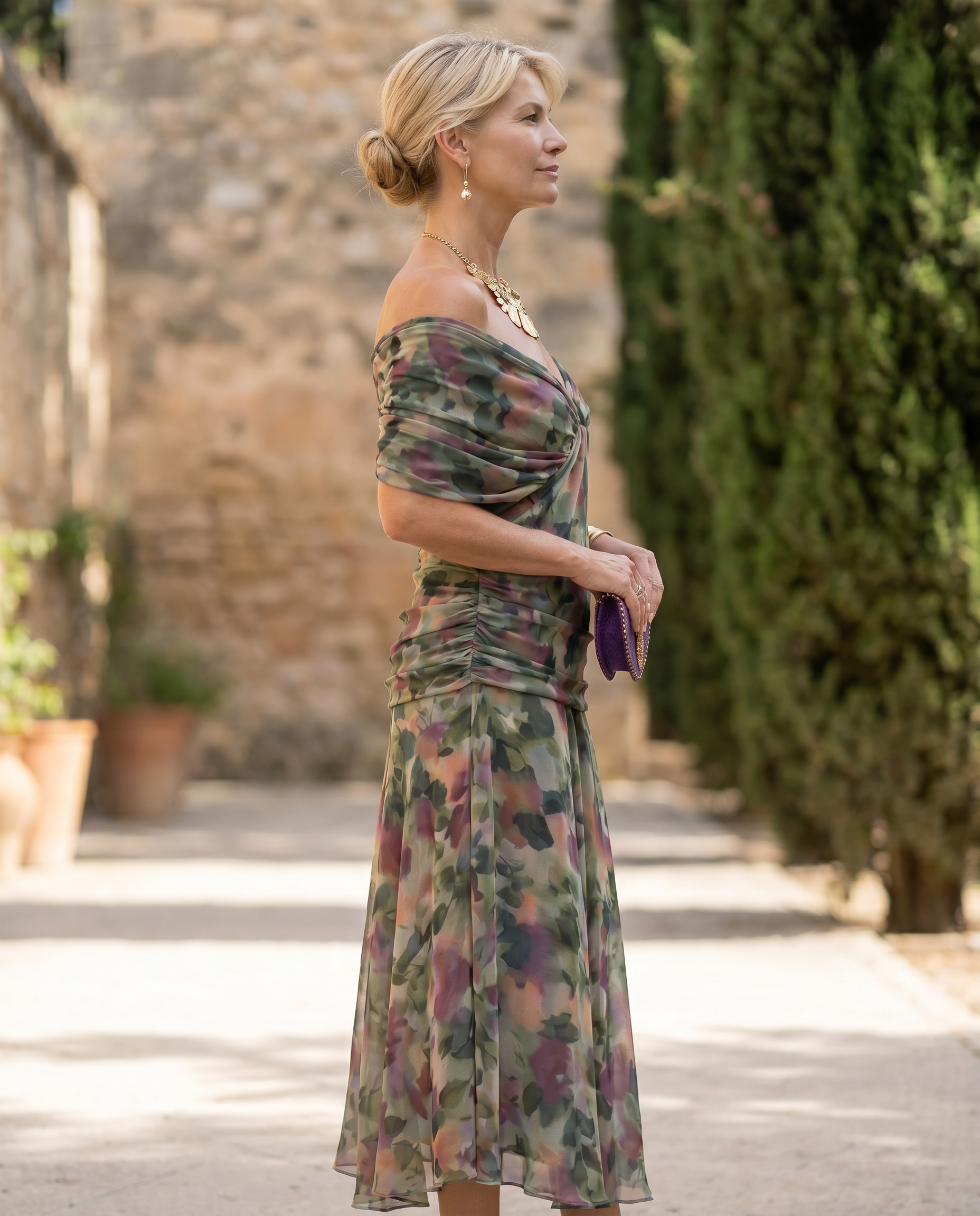 Elegant maxi dress for party with sweetheart neckline