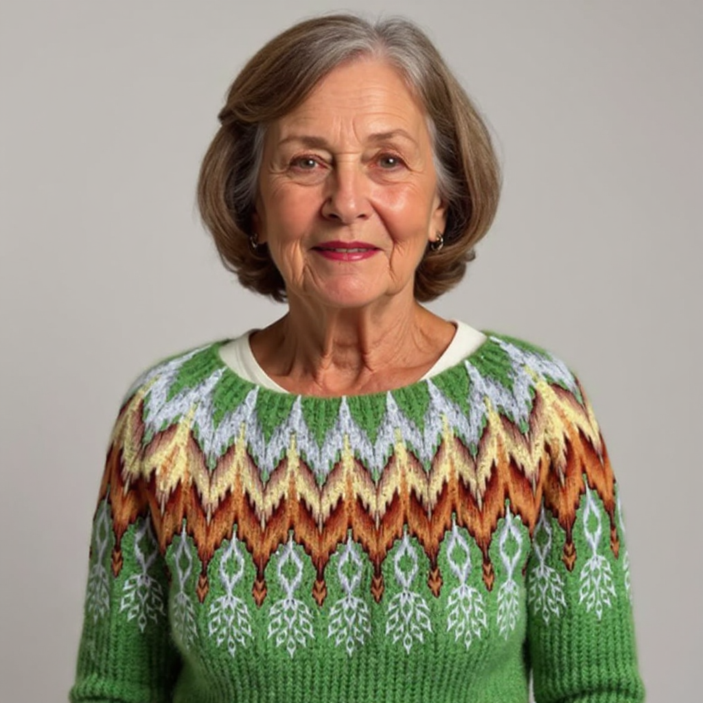 Elke | Patterned Pullover Sweater