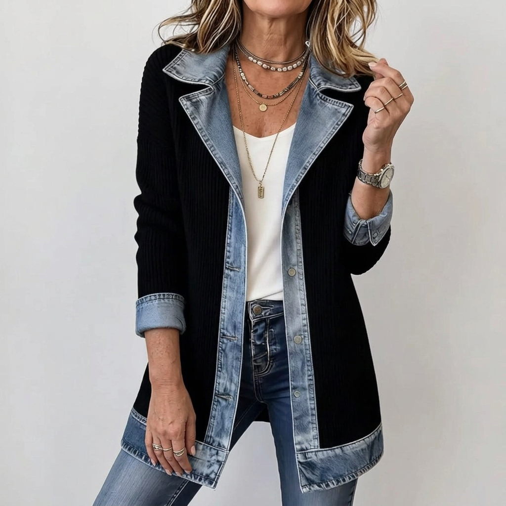 Margaret | Layered Knit Jacket