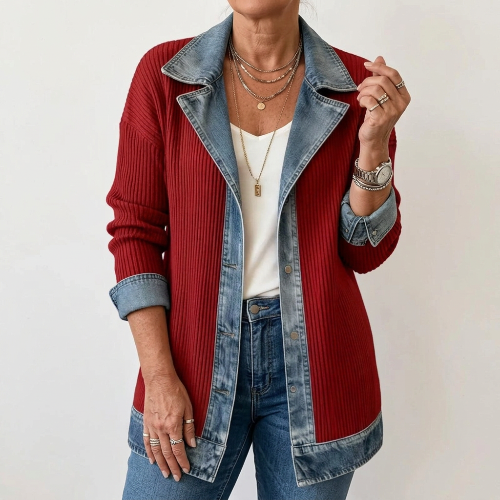 Margaret | Layered Knit Jacket