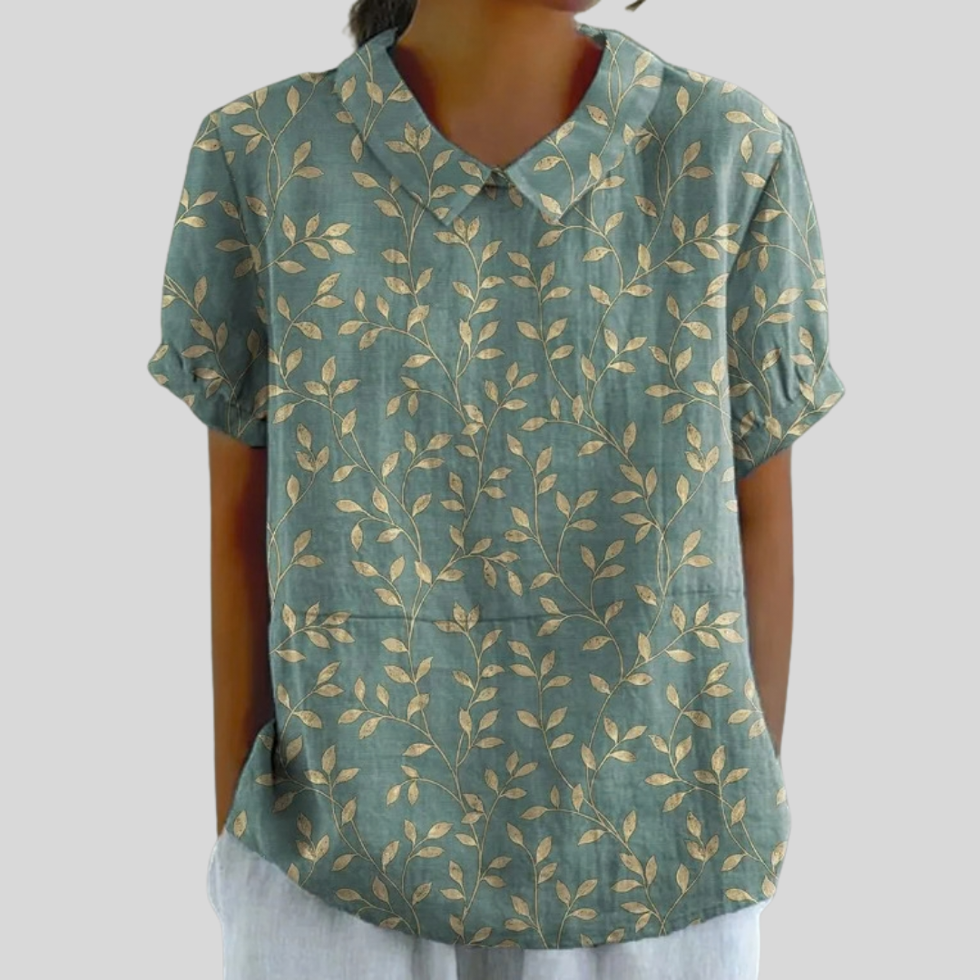 Tamsin | Botanical Collared Blouse