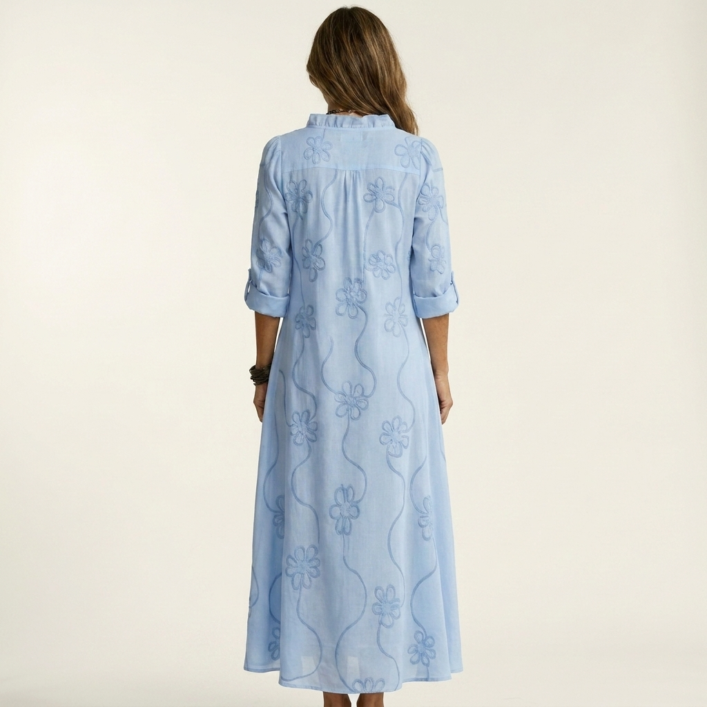 Isabel™ | Elegant airy embroidered summer dress