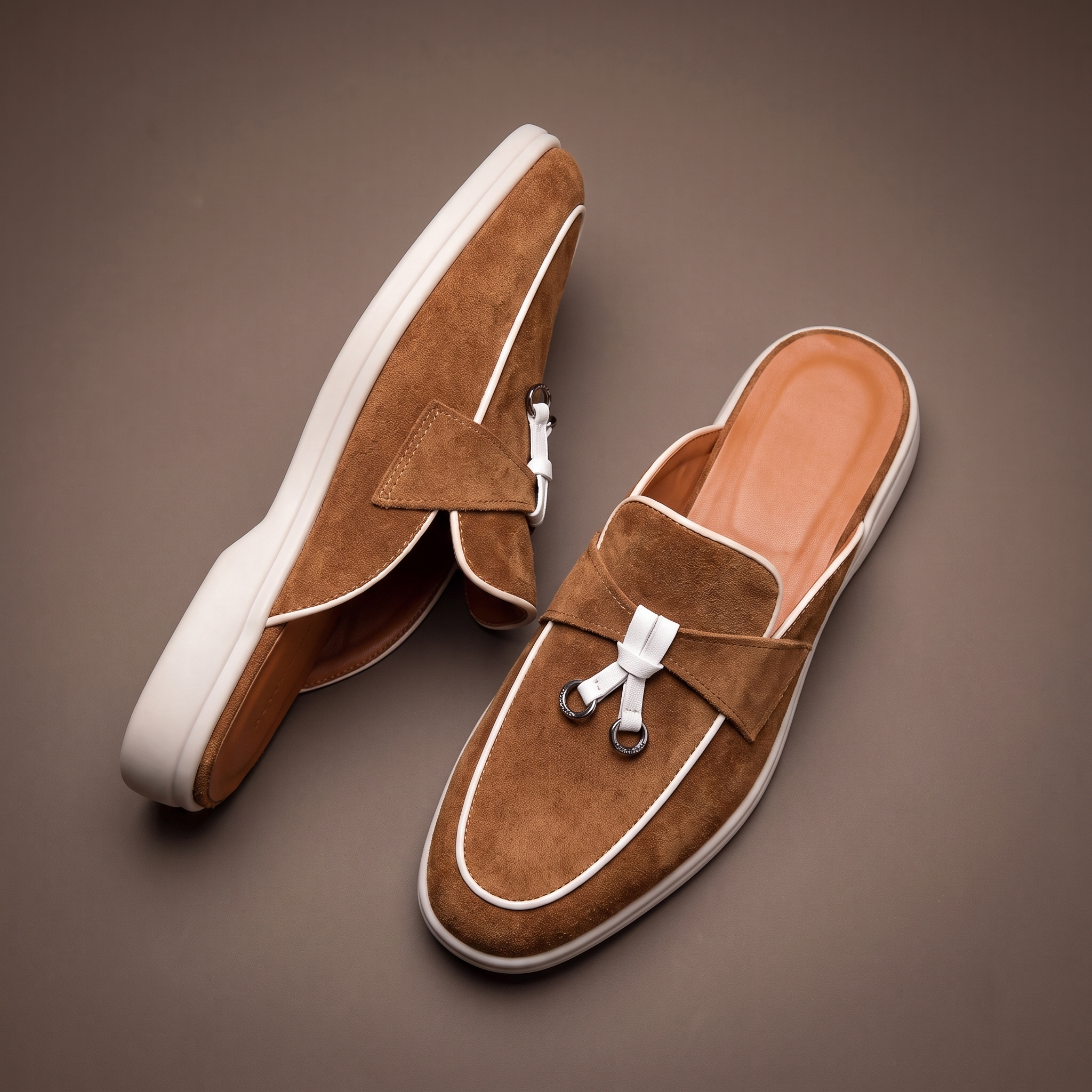 Macey™ | Suede Slip On Mule Loafers