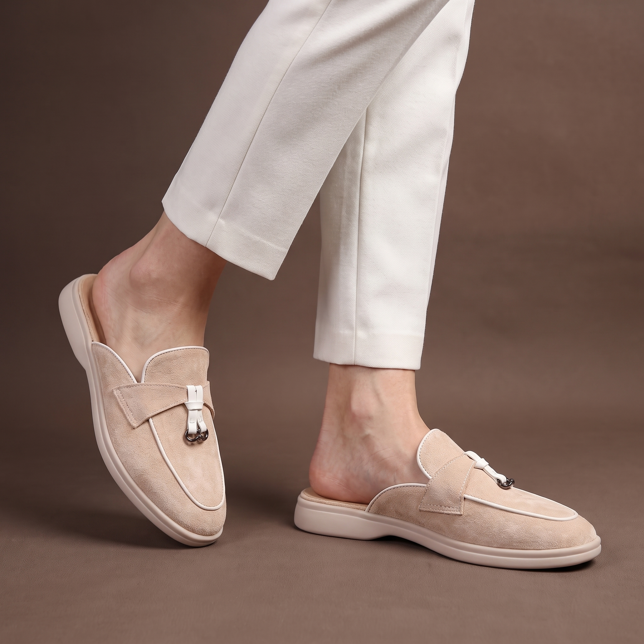 Macey™ | Suede Slip On Mule Loafers