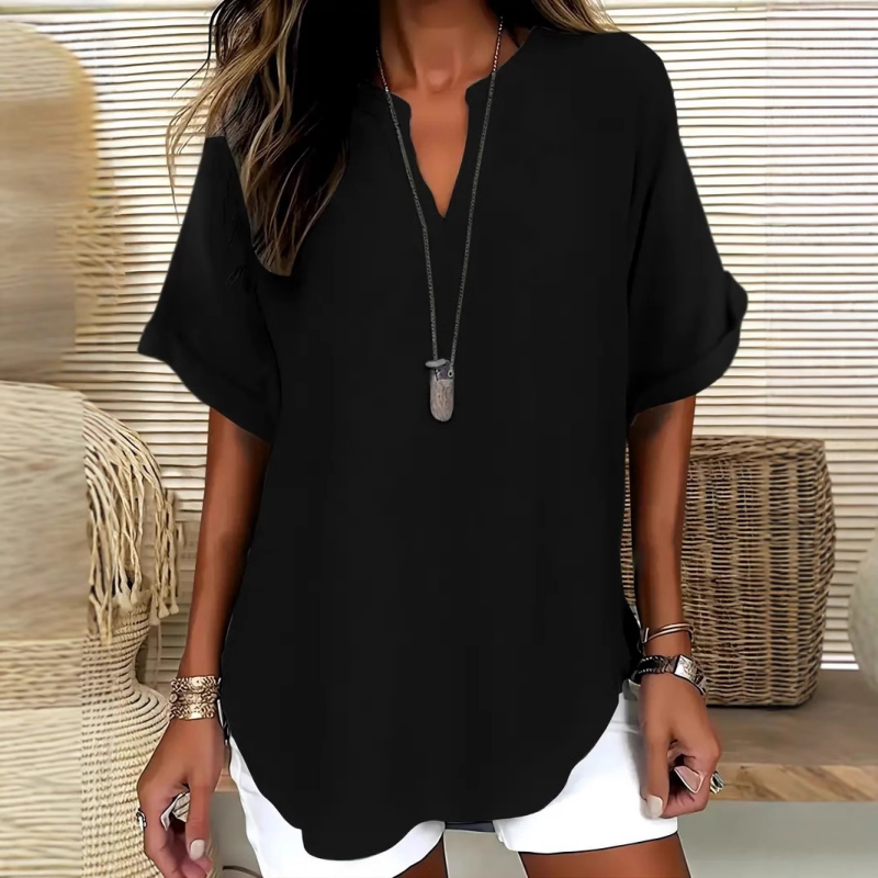Michelle | Women's Loose V-neck T-shirt