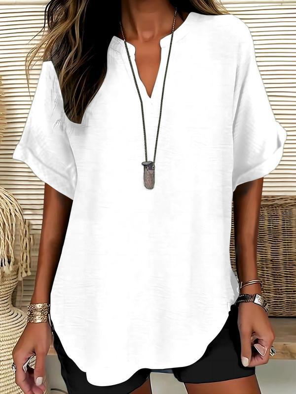 Michelle | Women's Loose V-neck T-shirt