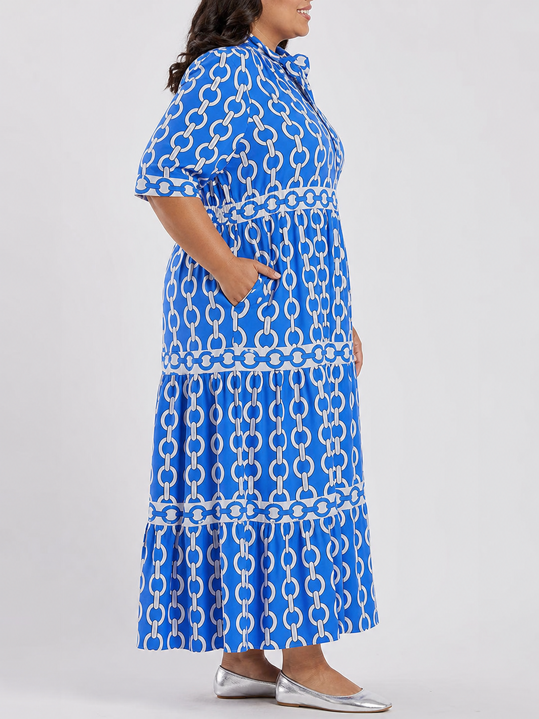 HAZEL | Chain Link Midi Dress