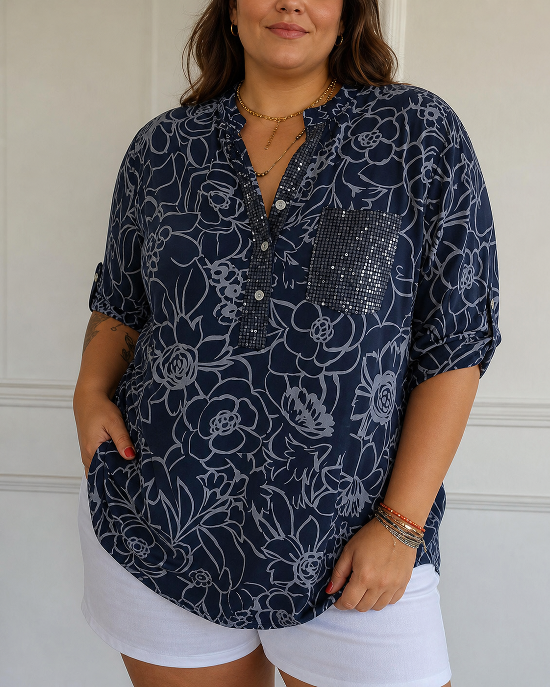 Avery | Elegant Blouse with Pocket