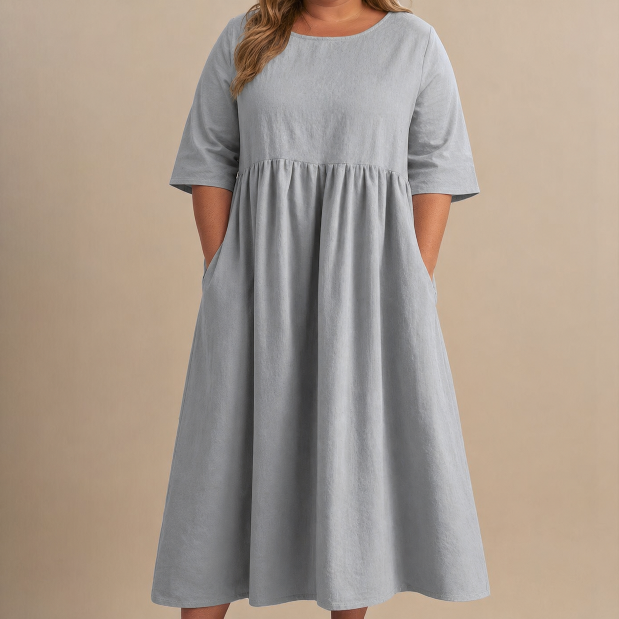 Emily | Classic Mid Sleeve Dress