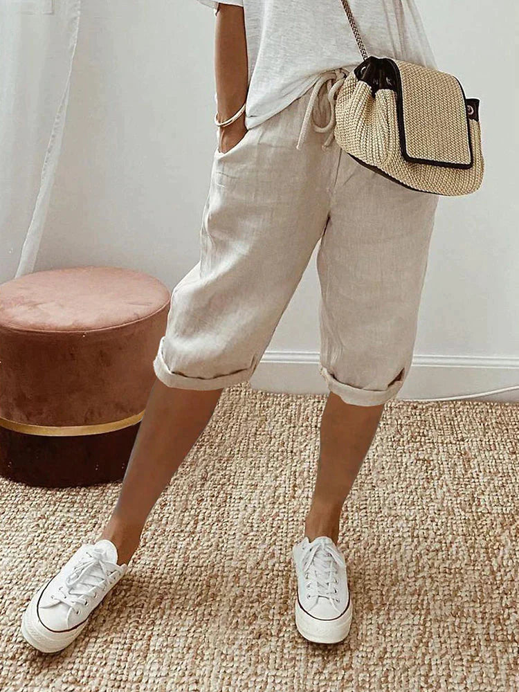 Elara™ | Cotton Linen Women's Shorts