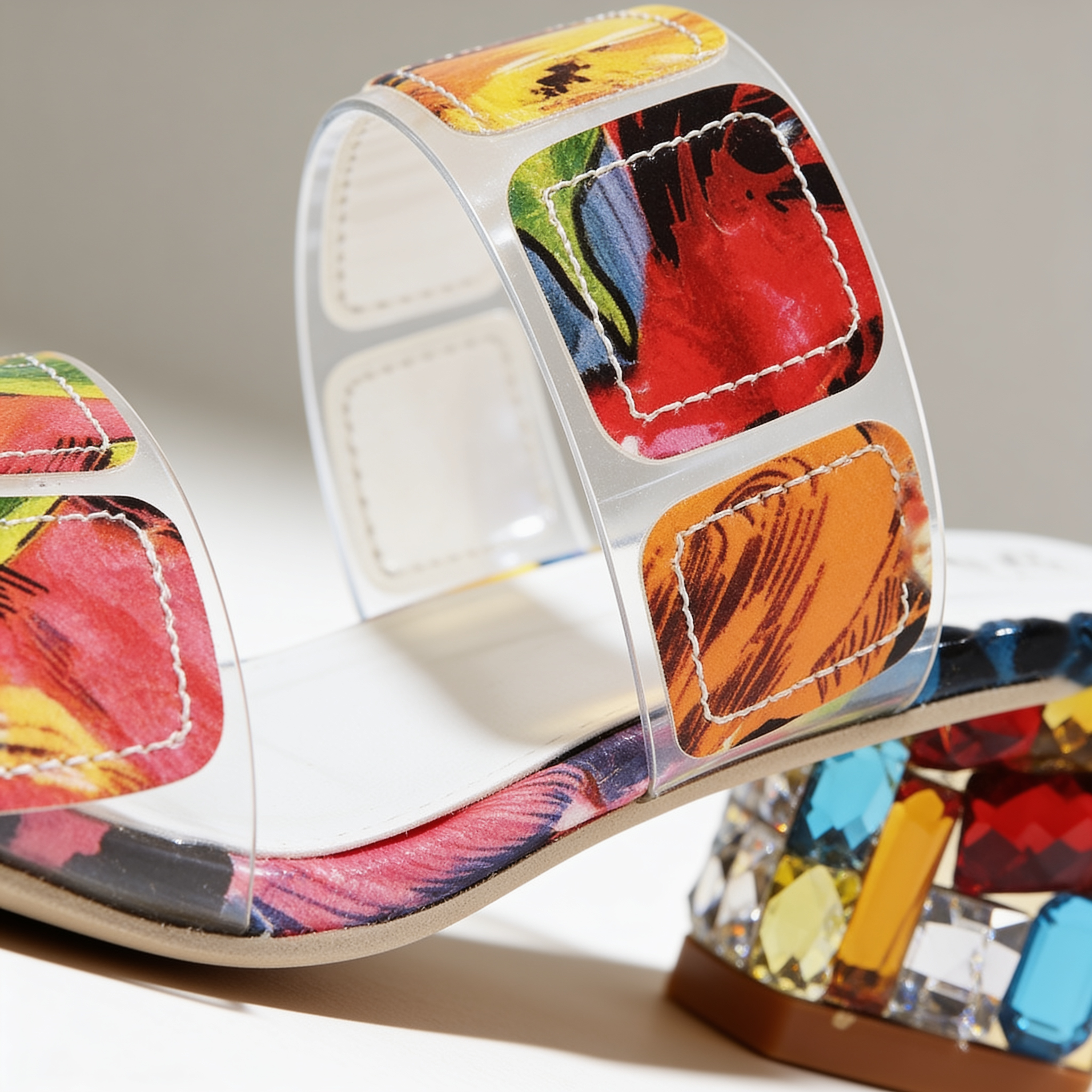 Cassie Jewel Heel Sandals
