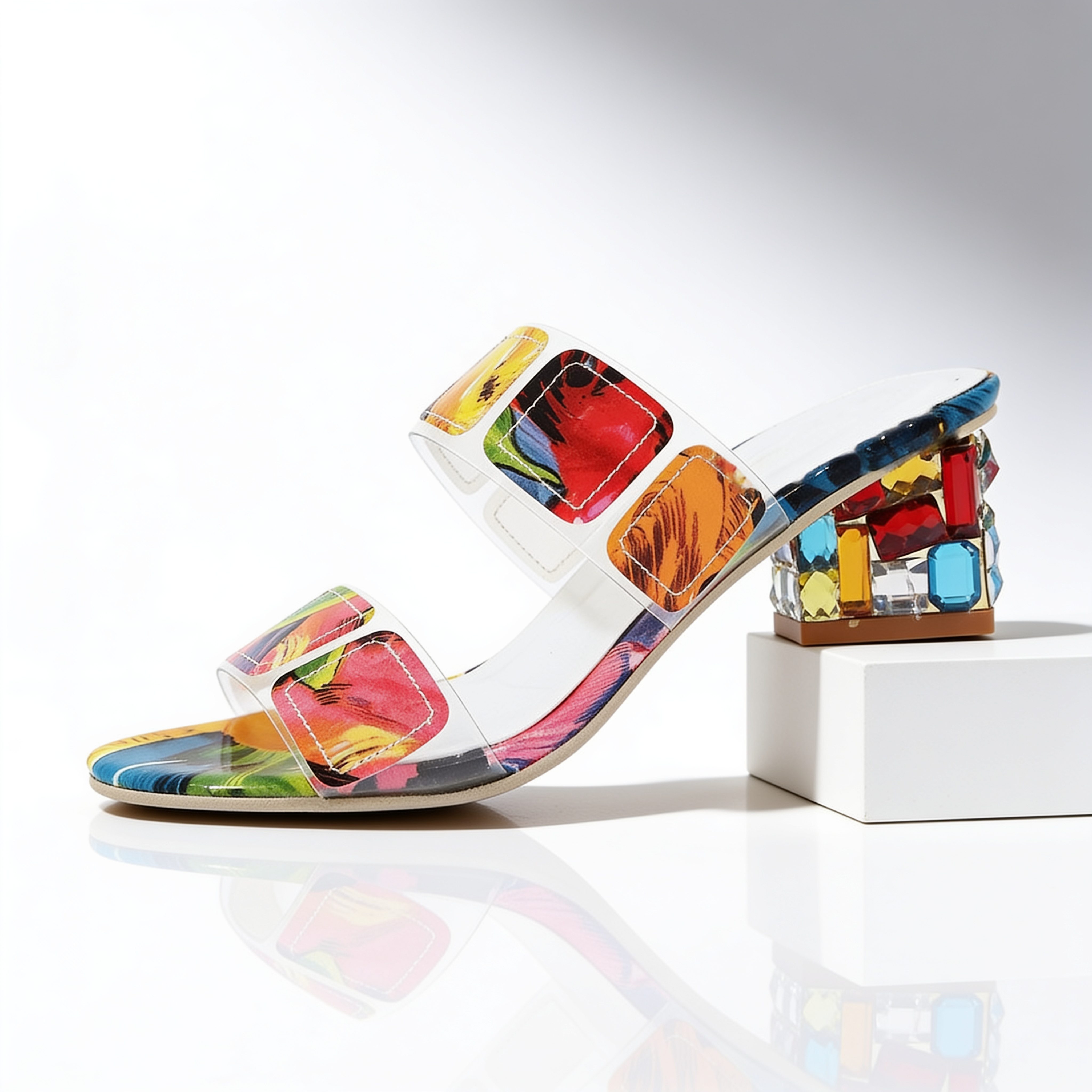 Cassie Jewel Heel Sandals