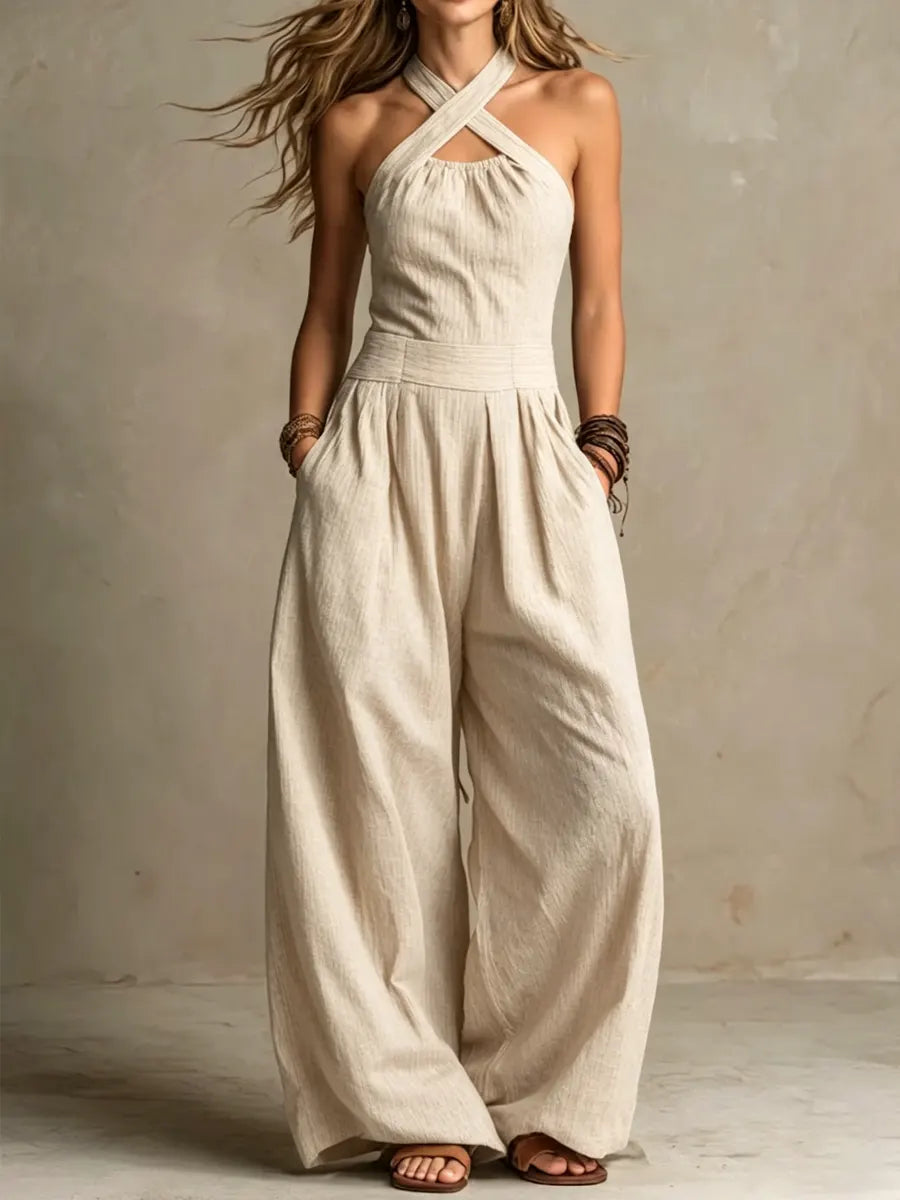 Valentina | Elegant Wide-Leg Jumpsuit