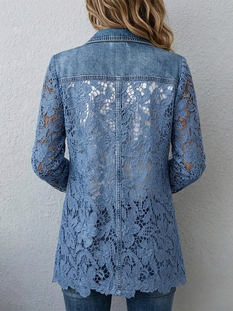 Alicia | Blazer with Floral Lace