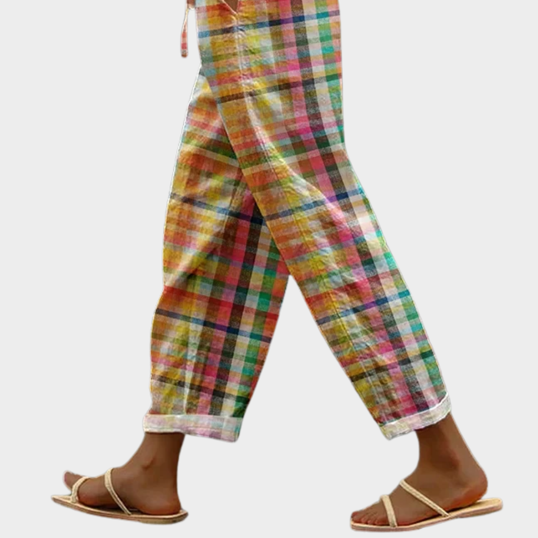 Jacinda™ | Lightweight colorful relaxed summer pants