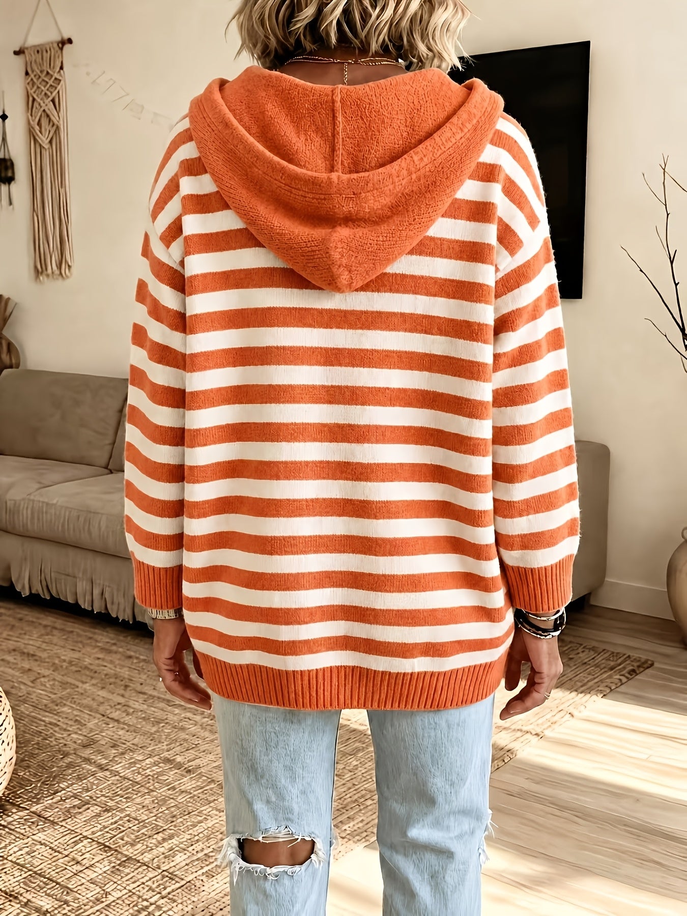 Coralie™ | Floral Batwing Hooded Cardigan