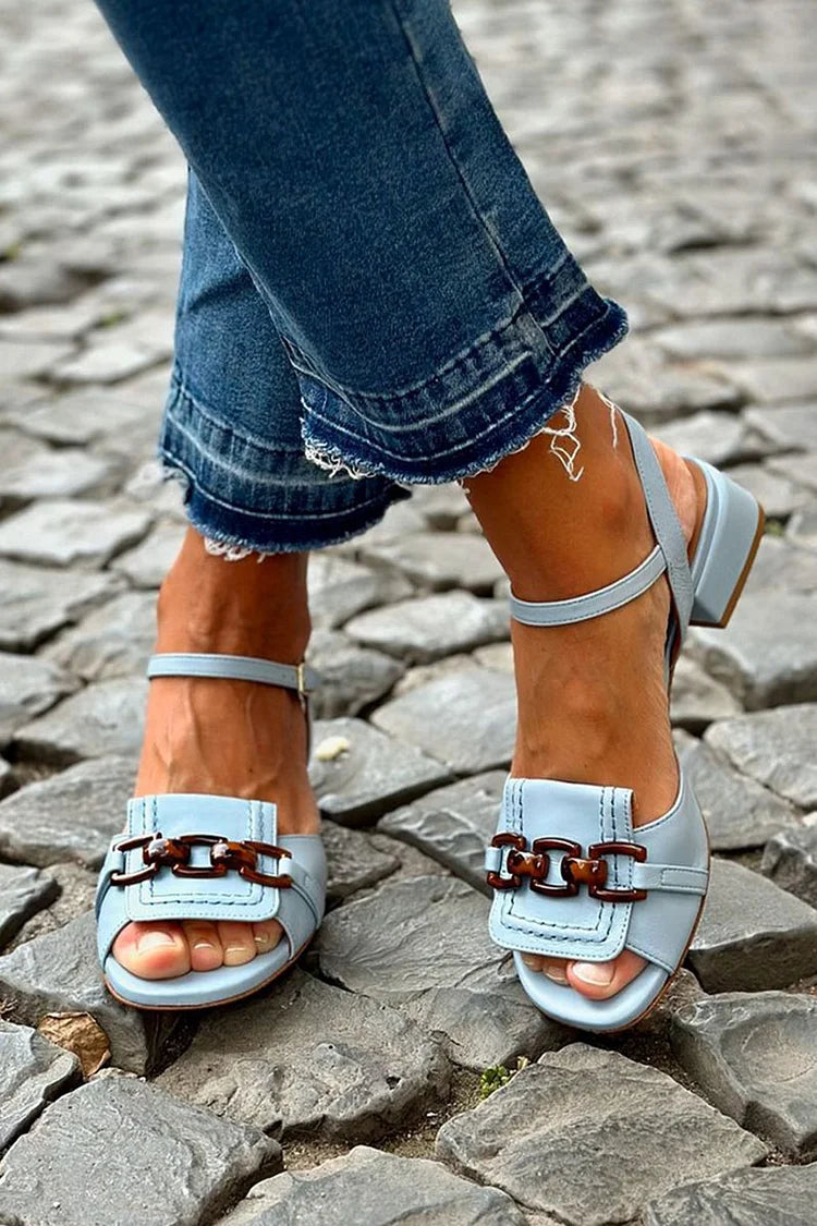 Adelina™ | Casual Chic Ankle Strap Sandals