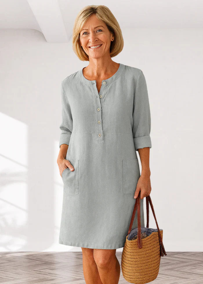 EVI | Casual women's dress with a loose fit and timeless look for everyday wear