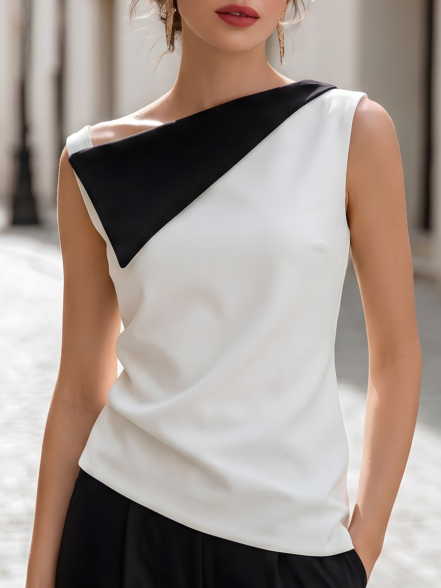 Asymmetric Sleeveless Top