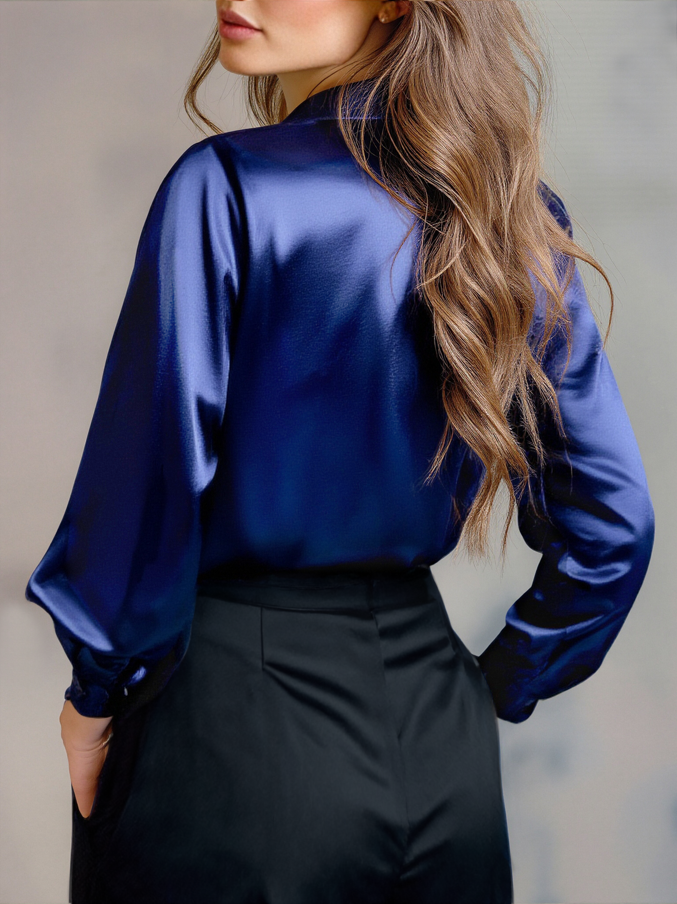Miriam™ | Luxurious Shine For Elegant Evenings Blouse