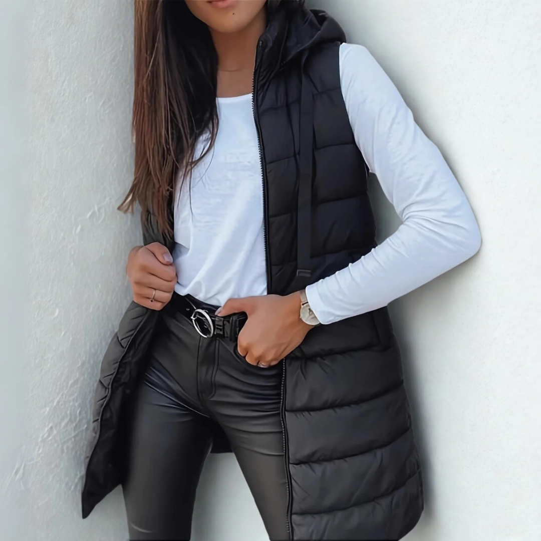 Orlina™ | Casual Sleeveless Long Puffer Vest