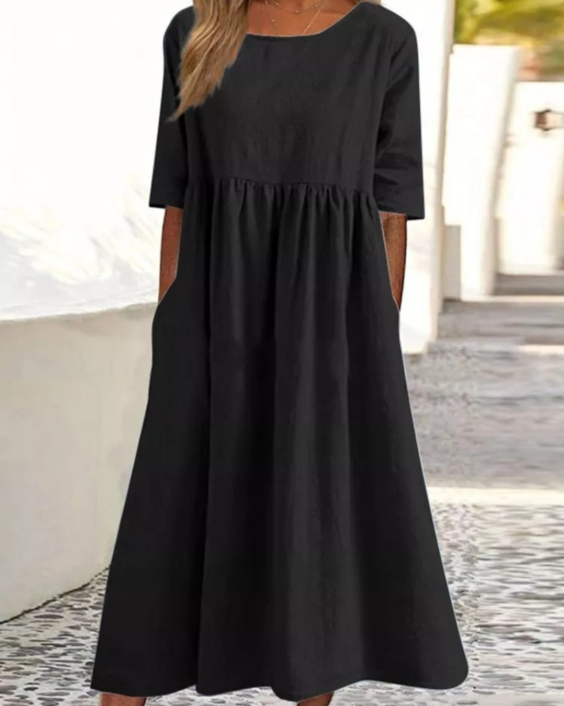 Milena™ | Relaxed Pocket Maxi Dress