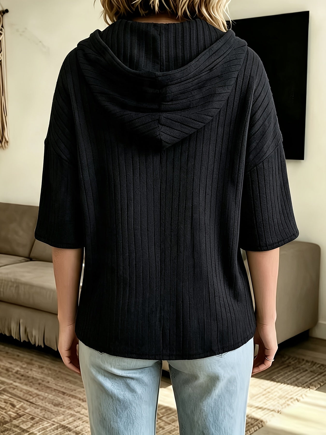 Scottie™ | Women's Elegant Ribbed Hoodie with Zipper