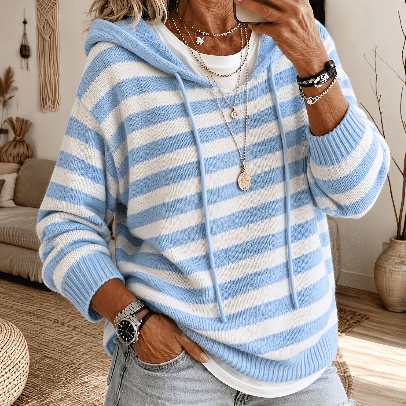 Coralie™ | Floral Batwing Hooded Cardigan