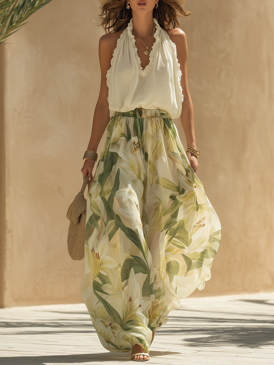 Loredana™ | Elegant Resort Vacation Pant Set