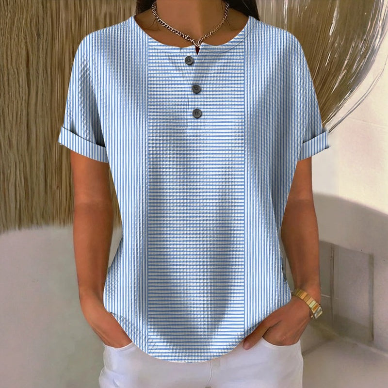 Casual Striped Blouse