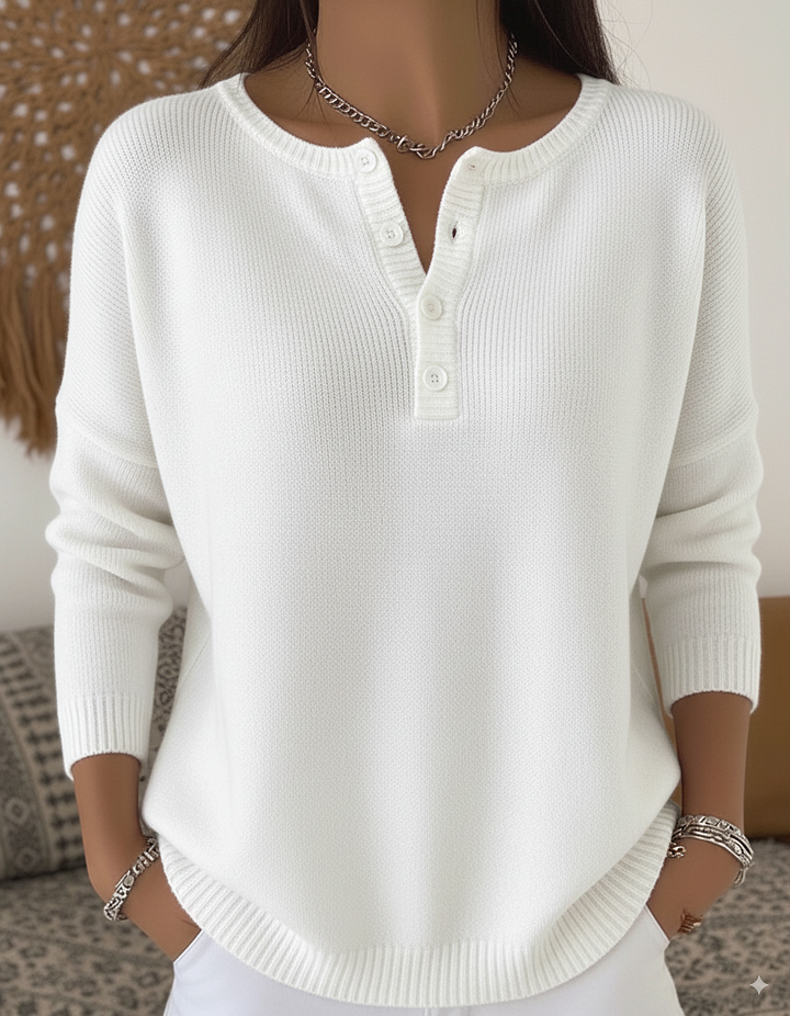 Lily & Lune™| Calm Button-Up Jumper