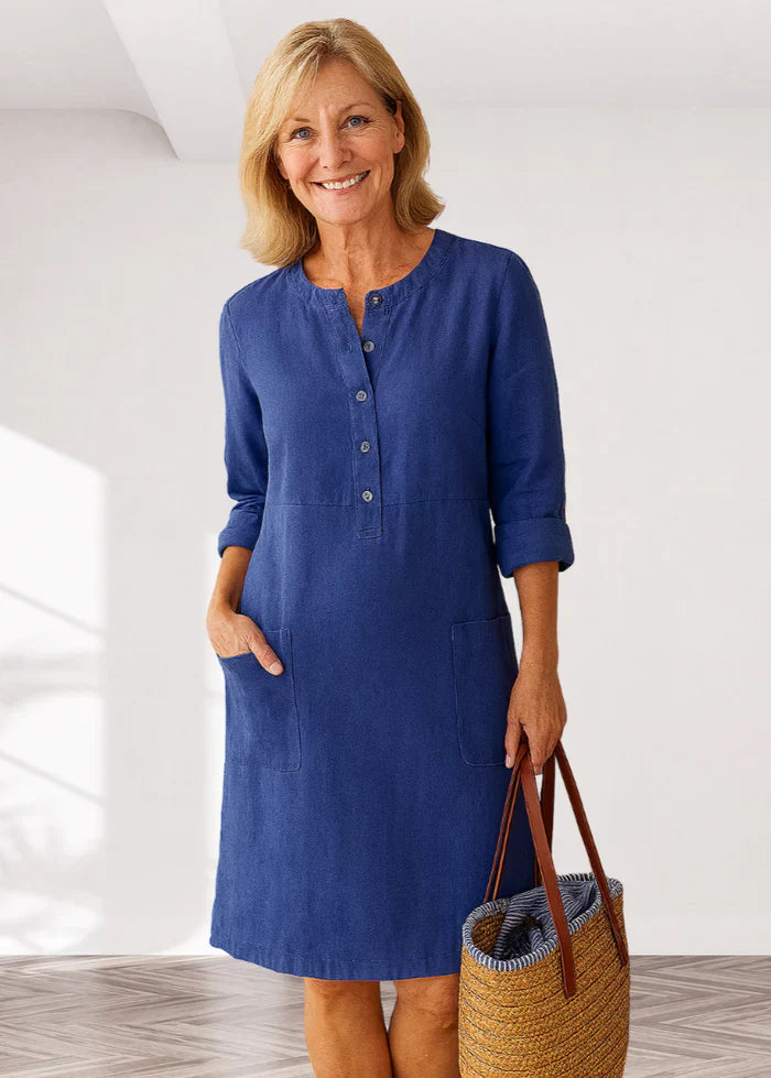 EVI | Casual women's dress with a loose fit and timeless look for everyday wear