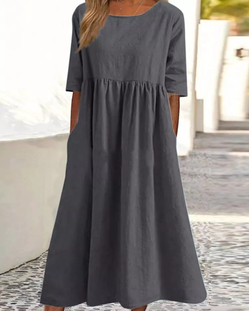 Milena™ | Relaxed Pocket Maxi Dress