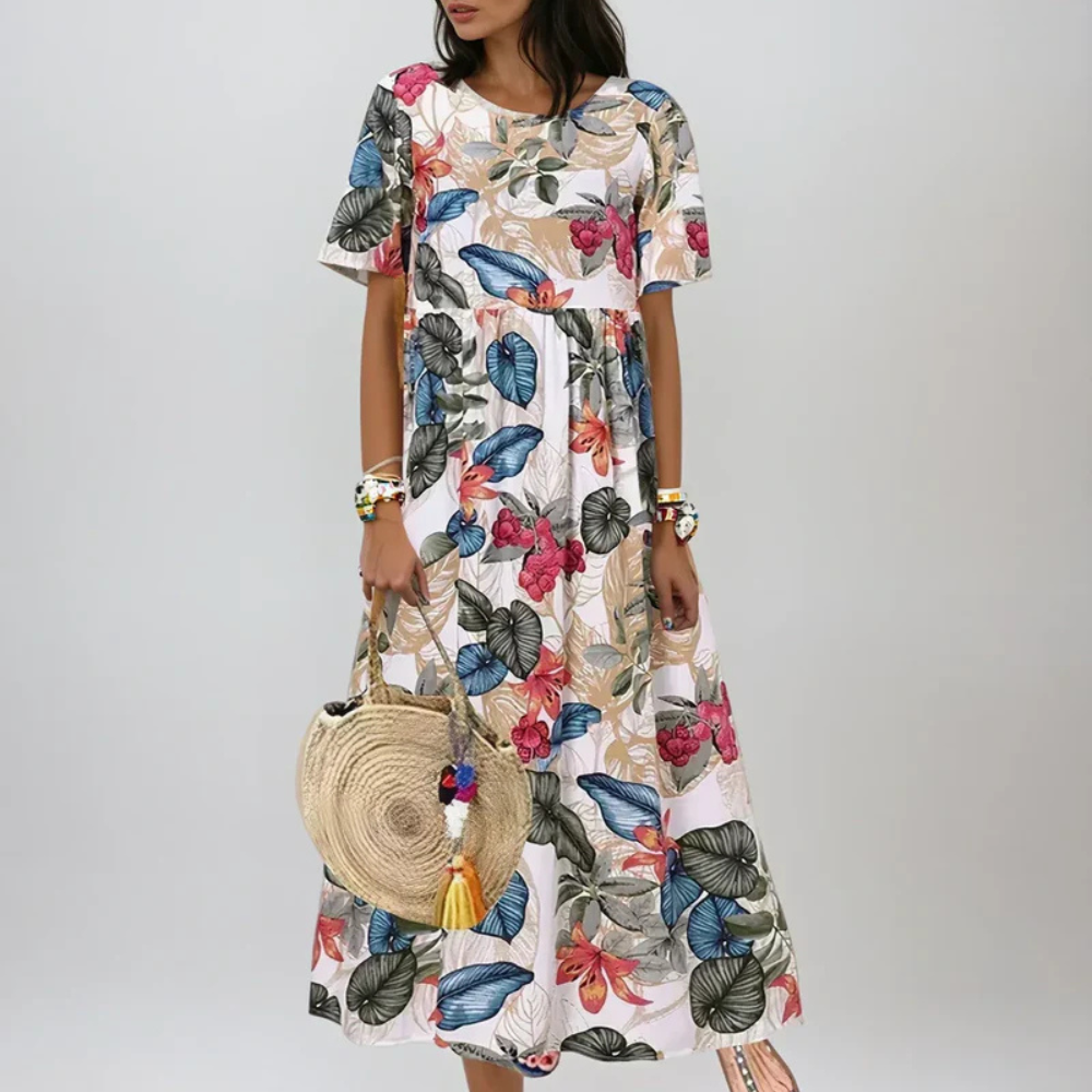Zarelle™ | Graceful Summer Bloom Dress