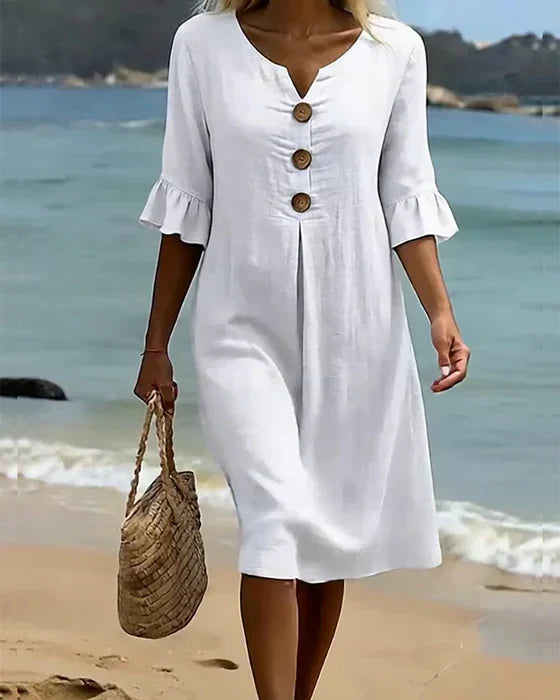 Women’s Casual V-Neck A-Line Dress