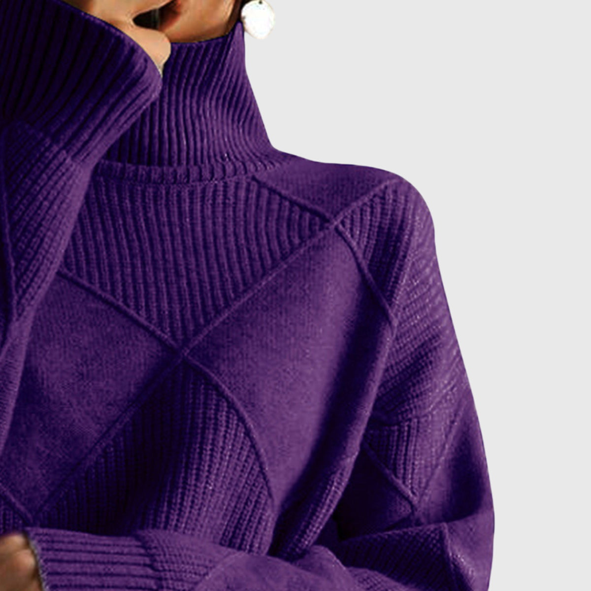 Luna | Turtleneck Knit Sweater